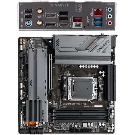 Материнская плата Gigabyte B650M GAMING X AX Socket-AM5 AMD B650 4xDDR5, 4xSATA3, RAID, 2xM.2, 1xPCI-E16x, 3xUSB3.2, 1xUSB3.2 Type C, DP, HDMI, WiFi, 2.5Glan, mATX Ret