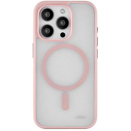 Чехол для Apple iPhone 15 Pro uBear Cloud Mag Case Magsafe розовый