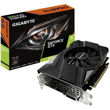 Видеокарта Gigabyte GeForce GTX 1650 4096Mb, D6 OC 4G (GV-N1656OC-4GD 4.0) DVI-D, DP, HDMI, Ret