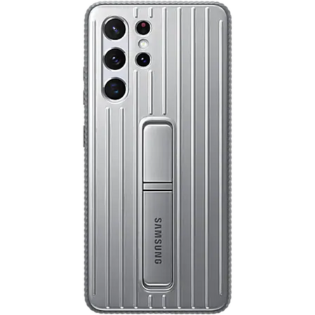 Чехол для Samsung Galaxy S21 Ultra SM-G998 Protective Standing Cover светло-серый