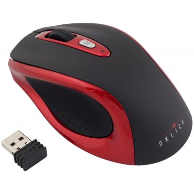 Мышь Oklick 404MW Lite Nano Receiver Red/Black USB