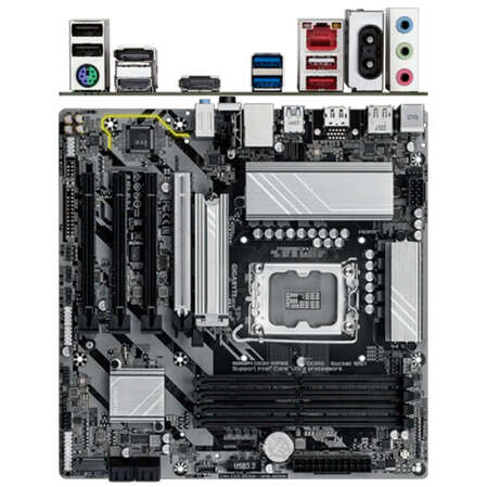 Материнская плата Gigabyte B860 DS3H WIFI6E B860 Soc-1851 4xDDR5, 4xSATA3, RAID, 1хM.2, 5xPCI-E16x, 1xUSB3.2, 1xUSB3.2 Type C, DP, HDMI, WiFi, 2.5Glan, ATX