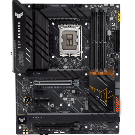 Материнская плата ASUS TUF Gaming Z690-Plus WiFi D4 Z690 Socket-1700 4xDDR4, 4xSATA3, RAID, 4xM.2, 2xPCI-E16x, 6xUSB3.2, 2xUSB3.2, DP, HDMI, WiFi, 2,5Glan, ATX