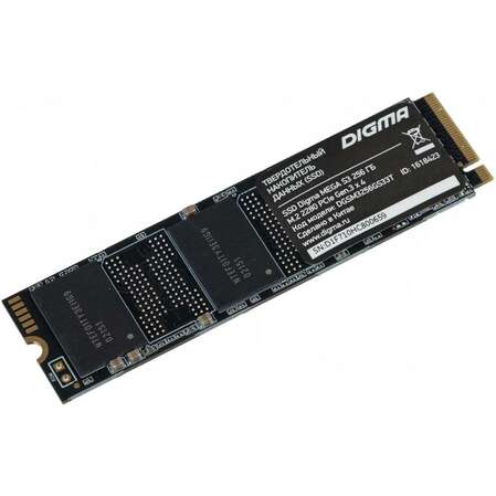 Внутренний SSD-накопитель 256Gb Digma Mega S3 DGSM3256GS33T M.2 2280 PCI-E 3.0 x4