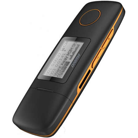 MP3-плеер Digma Cyber U3 4Гб, черный с оранжевым