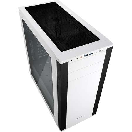 Корпус ATX Miditower Sharkoon M25-W 7.1 Blue Led White