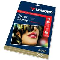 Фотобумага Lomond A4, 260гр, 20л Высококачественная Супер Глянцевая (1103101)