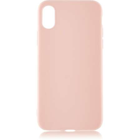 Чехол для Apple iPhone Xs Max Brosco Colourful, накладка, светло-розовый