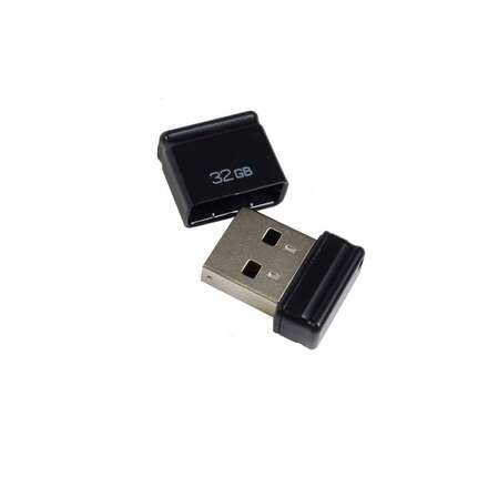USB Flash накопитель 32GB Qumo Nano (QM32GUD-NANO-B) USB 2.0 черный