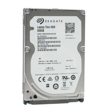 Внутренний жесткий диск 2,5" 500Gb 2.5" Seagate (ST500LT012) 16Mb 5400rpm SATA2 Momentus Thin