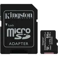 Карта памяти Micro SecureDigital 64Gb Kingston Canvas Select Plus SDXC class 10 UHS-I (SDCS2/64GB) + SD адаптер