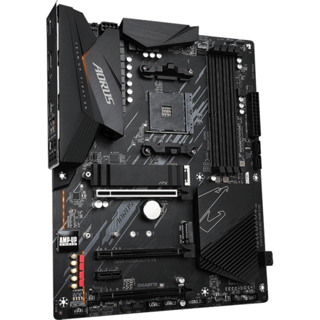 Материнская плата Gigabyte B550 AORUS Elite V2 Socket-AM4 AMD B550 4xDDR4, 4xSATA3, RAID, 2xM.2, 3xPCI-E16x, 6xUSB3.2, DP, HDMI, Glan, ATX Ret