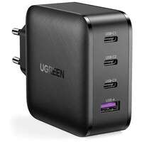 Сетевое зарядное устройство Ugreen CD224 (70774) 65W 3xType C + USB, черное