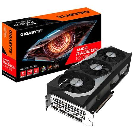 Видеокарта Gigabyte AMD Radeon RX 6800 Gaming OC 16G 16384Mb, (GV-R68GAMING OC-16GD) 2xDP, 2xHDMI, Ret