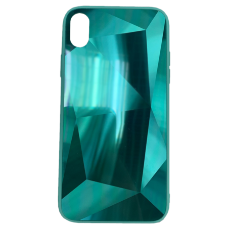 Чехол для Apple iPhone Xr Brosco Diamond, накладка, зеленый