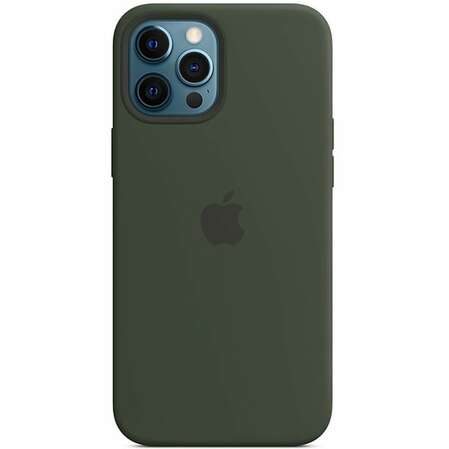 Чехол для Apple iPhone 12 Pro Max Silicone Case with MagSafe Cypress Green