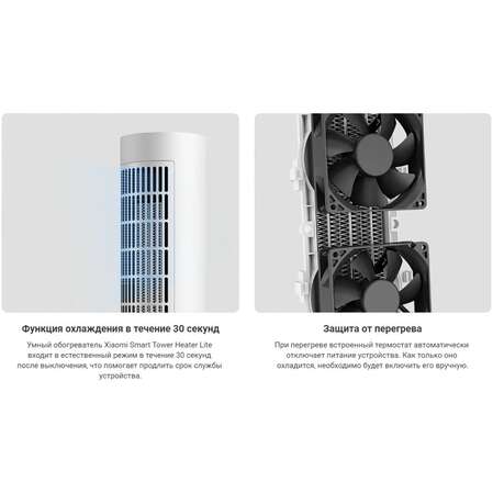 Тепловентилятор Xiaomi Mi Smart Tower Heater Lite BHR6101EU