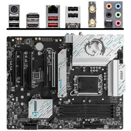 Материнская плата MSI B760 Gaming Plus WiFi DDR4 B760 Socket-1700 4xDDR4, 4xSATA3, RAID, 2xM.2, 5xPCI-E16x, 2xUSB3.2, 1xUSB3.2 Type C DP, HDMI, WiFi 2.5Glan, ATX
