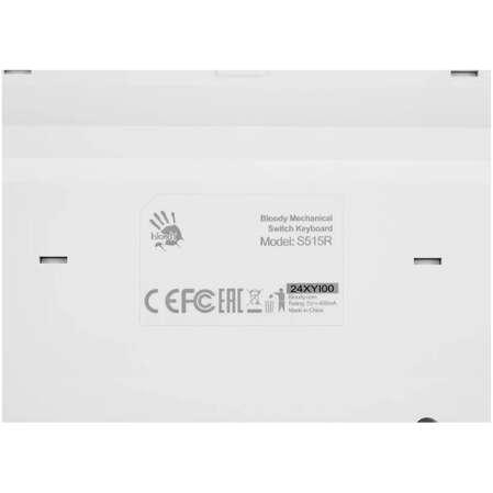 Клавиатура A4Tech Bloody S515R Icy White USB