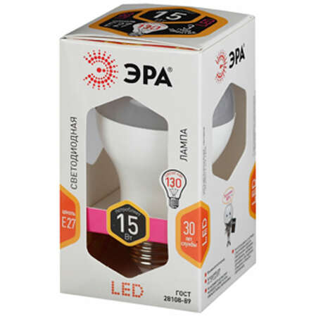 Светодиодная лампа ЭРА LED A60-15W-827-E27 Б0020592