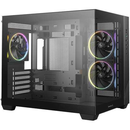 Корпус MicroATX Minitower Deepcool CG330 3F черный