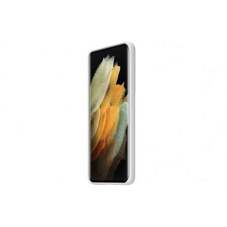 Чехол для Samsung Galaxy S21 Ultra SM-G998 Silicone Cover светло-серый