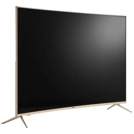 Телевизор 55" Haier LE55Q6500U (4K UHD 3840x2160, Smart TV, изогнутый экран) бежевый