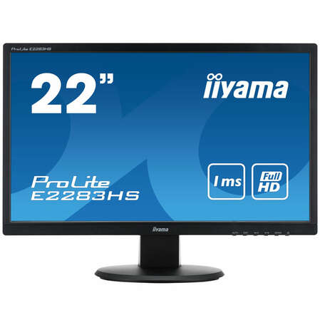 Монитор 22" Iiyama ProLite E2283HS-B1 TN LED 1920x1080 2ms VGA DVI HDMI