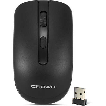 Мышь Crown CMM-336W Optical Black беспроводная