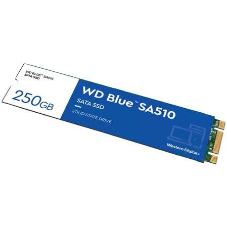 Внутренний SSD-накопитель 250Gb Western Digital Blue (WDS250G3B0B) M.2 2280 SATA3  