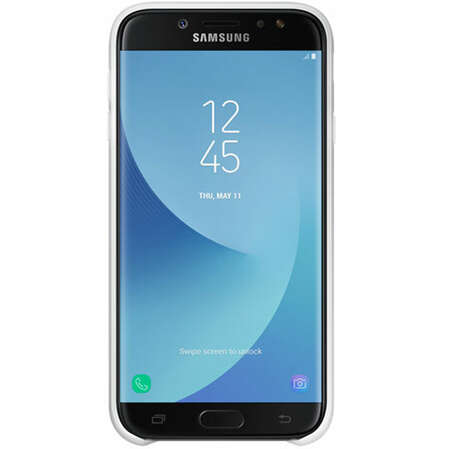 Чехол для Samsung Galaxy J7 (2017) SM-J730FM Dual layer Cover белый 