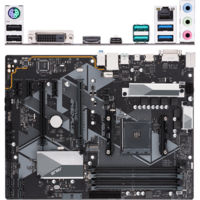 Материнская плата ASUS Prime B450-Plus B450 Socket AM4 4xDDR4, 6xSATA3, RAID, 1xM.2, 2xPCI-E16x, 5xUSB3.1, 1xUSB3.1 Type C, DVI-D, HDMI, Glan, ATX