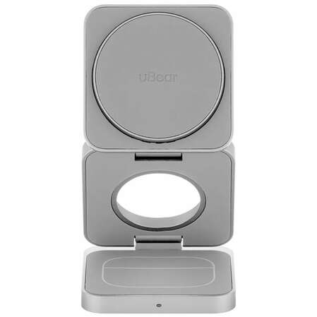 Беспроводная зарядная панель 3 в 1 Для IPhone, Apple Watch, Airpods uBear Balance 25W Silver
