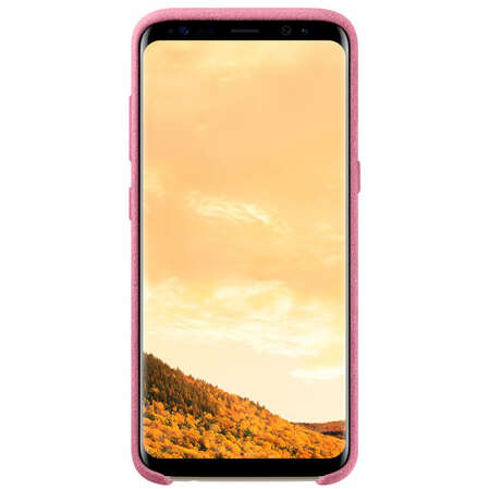 Чехол для Samsung Galaxy S8+ SM-G955 Alcantara Cover, розовый