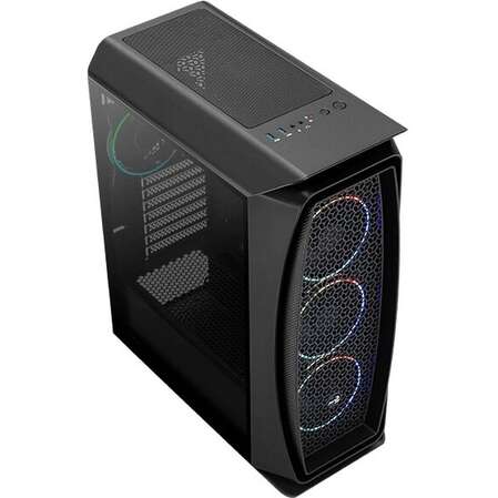 Корпус MicroATX Minitower AeroCool Aero One Mini Eclipse-G-BK-v1 Black 