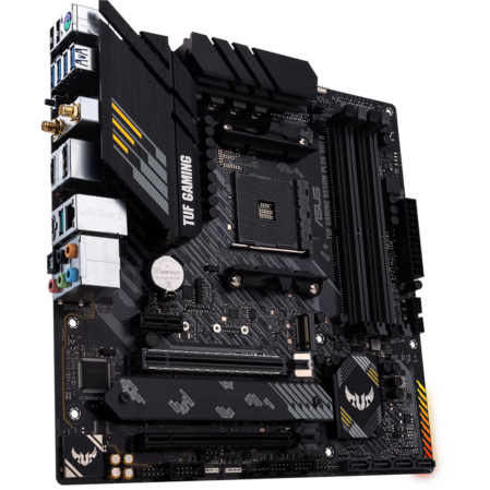 Материнская плата ASUS TUF Gaming B550M-Plus WiFi II B550 Socket AM4 4xDDR4, 4xSATA3, RAID, 2xM.2, 2xPCI-E16x, 5xUSB3.2, 1xUSB3.2 Type C, DP, HDMI, Wi-Fi, 2.5Glan, mATX