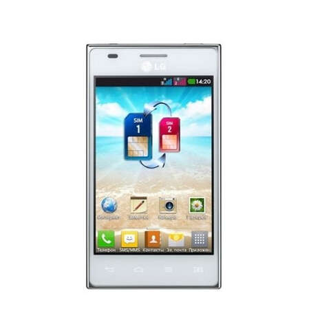 Смартфон LG E615 Optimus L5 Dual White