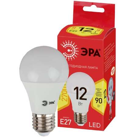Светодиодная лампа ЭРА ECO LED A60-12W-827-E27 Б0030026