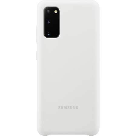Чехол для Samsung Galaxy S20 SM-G980 Silicone Cover белый