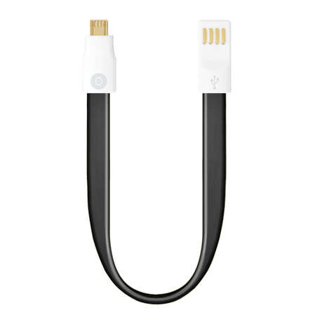 Кабель USB-MicroUSB 0.23m черный Deppa (72160) магнит