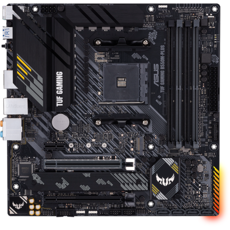 Материнская плата ASUS TUF Gaming B550M-Plus B550 Socket AM4 4xDDR4, 4xSATA3, RAID, 2xM.2, 2xPCI-E16x, 5xUSB3.2, 1xUSB3.2 Type C, DP, HDMI, 2.5Glan, mATX