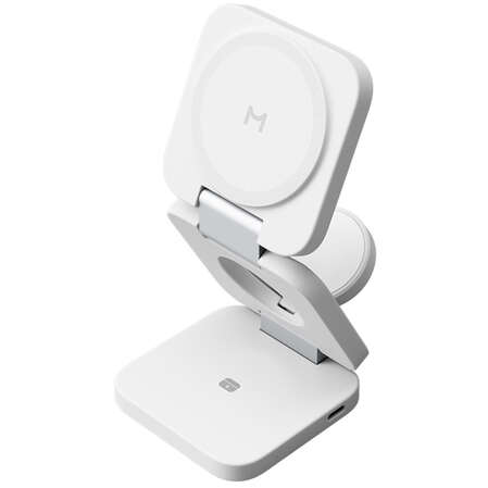 Беспроводная зарядная панель 3 в 1 Для IPhone, Apple Watch, Airpods Magssory Flex WCH013 22W White