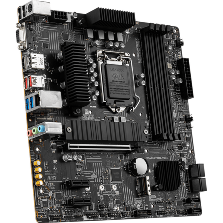 Материнская плата MSI B560M Pro-VDH B560 Socket-1200 4xDDR4, 6xSATA3, 2xM.2, 1xPCI-E16x, 4xUSB3.2, D-Sub, DP, HDMI, Glan, mATX