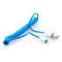 Кабель для Apple Lightning Gmini mCable MUS100 пружина 150см голубой