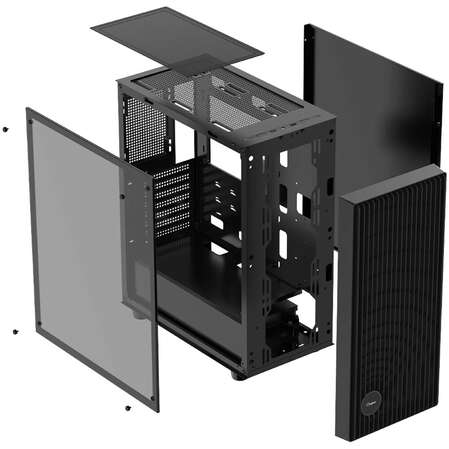 Корпус ATX Miditower Ocypus Gamma C70 BK Black
