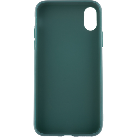 Чехол для Apple iPhone Xs Brosco Colourful, накладка, зеленый