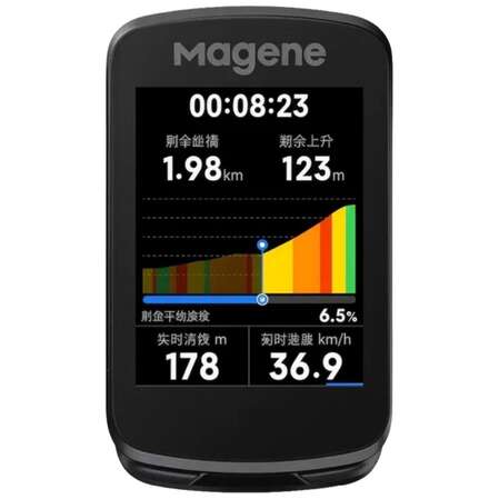 Magene Велокомпьютер GPS C606 V2 тип BI, черный