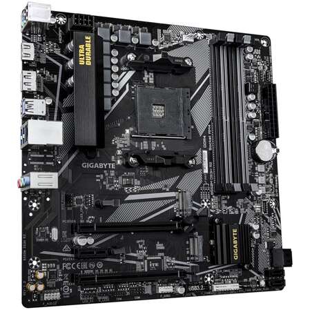 Материнская плата Gigabyte B550M DS3H R2 Socket-AM4 AMD B550 4xDDR4, 4xSATA3, RAID, 2xM.2, 2xPCI-E16x, 4xUSB3.2, DP, HDMI, Glan, mATX Ret