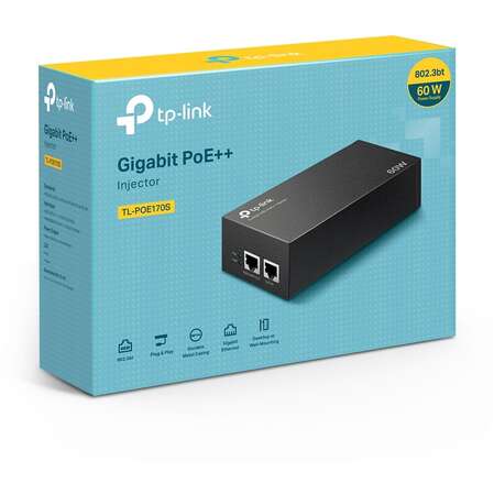 Инжектор PoE TP-LINK TL-PoE170S PoE++ адаптер