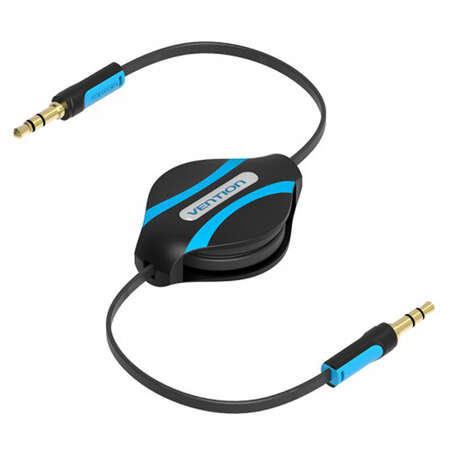 Кабель Jack3.5 (M)- Jack3.5 (M) 1.0m Vention (BEABF) черный рулетка
